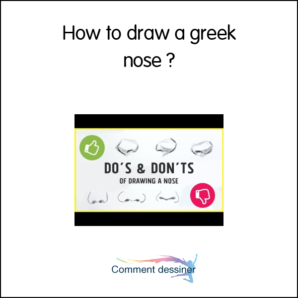 How to draw a greek nose